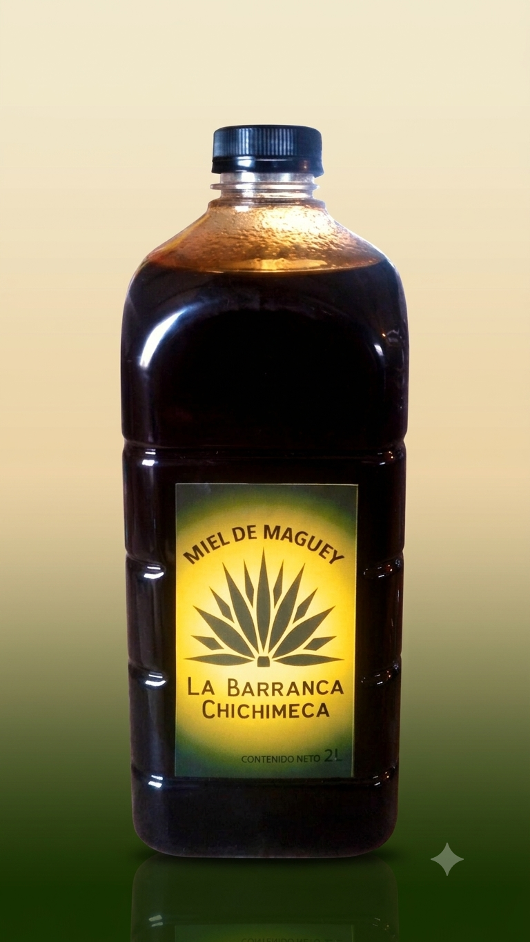 Botella de Miel de Maguey La Barranca Chichimeca 2L