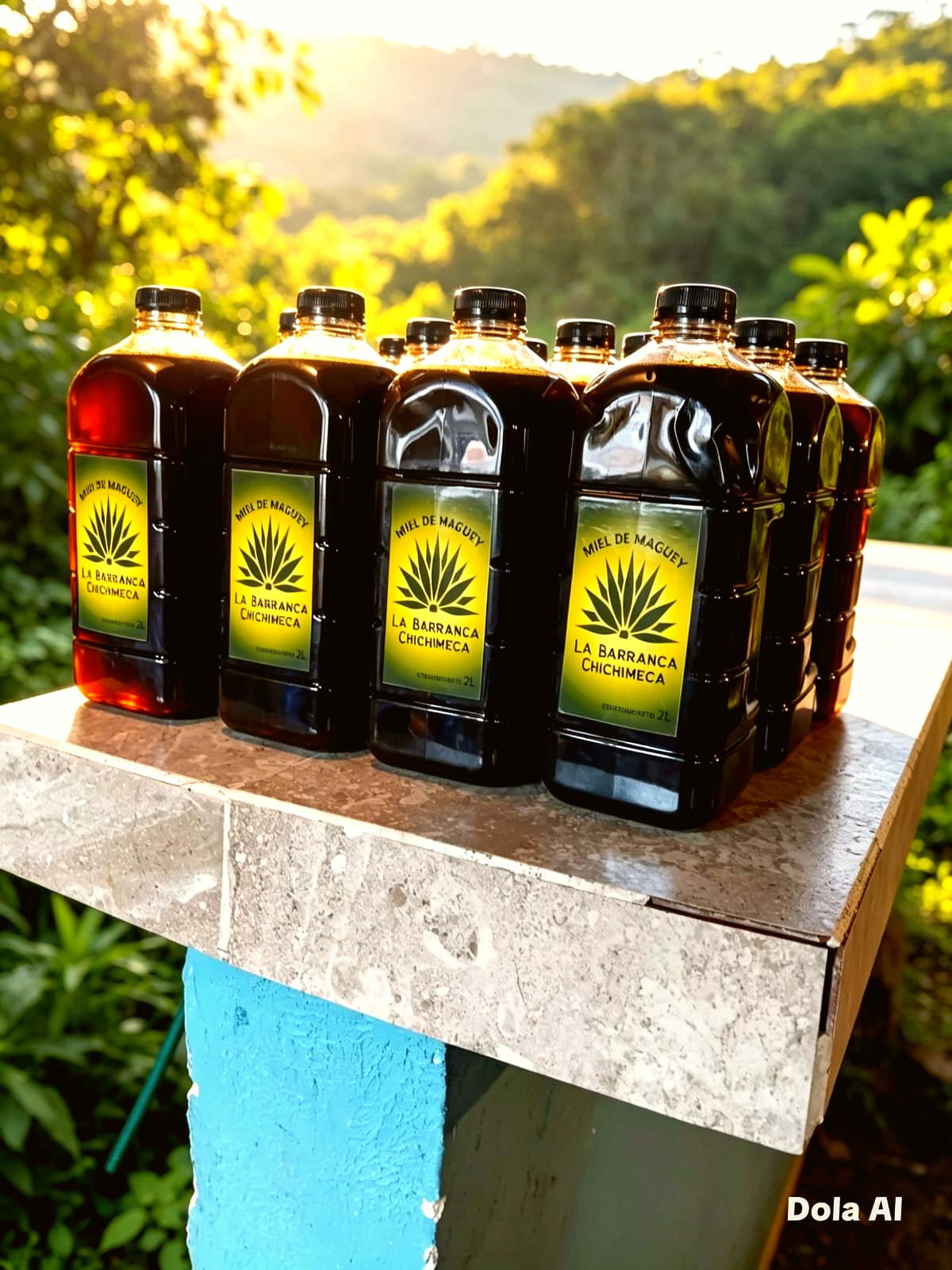 Botellas de Miel de Maguey La Barranca Chichimeca